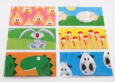 Easter egg wrapper with animals - 6 pieces