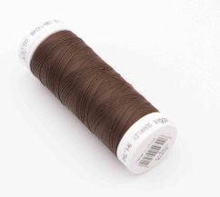Extra elastic polyester thread - brown - length 130 m