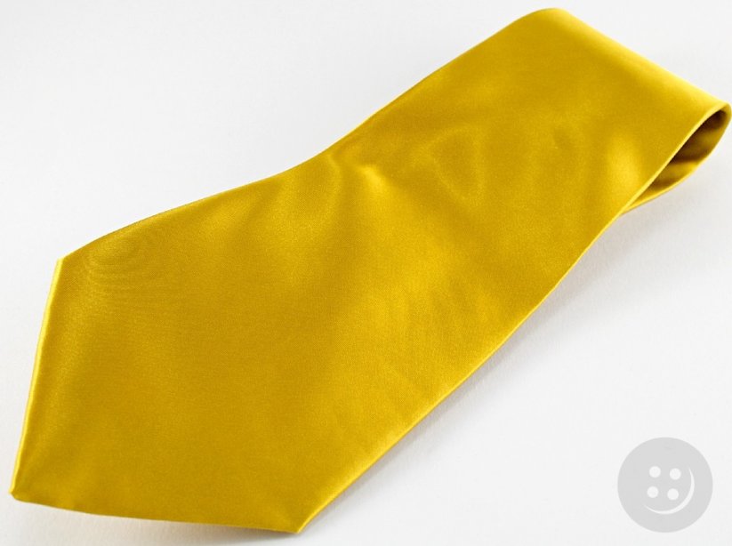 Pánska kravata - žltá - dĺžka 60 cm