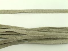 Textilní imitace broušené kůže - světle šedá - šířka 0,5 cm