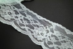 Silonová krajka - světlá mentolová - šířka 4,5 cm