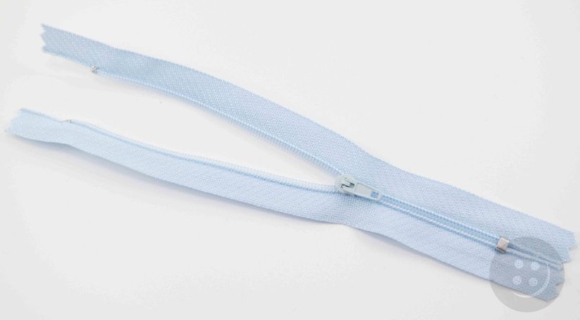 Nedělitelný jemný plastový spirálový zip (velikost číslo 3) různé barvy - délka 12 cm - 60 cm