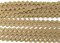 Ric Rac ribbon - dark beige - width 0,6 cm