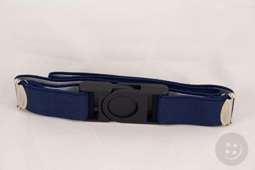Children's belt - blue - width 2 cm