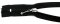 No.5 spiral zipper - black with ball pull, length 16 cm