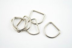Polokrúžok - strieborná - prievlak 2 cm