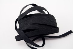 Flat elastics - black - width 0.8 cm
