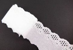 Madeira cotton - white - width 6,4 cm