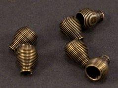 Metall Kordelstopper - silber | gold - Kordelzug 0,5 cm