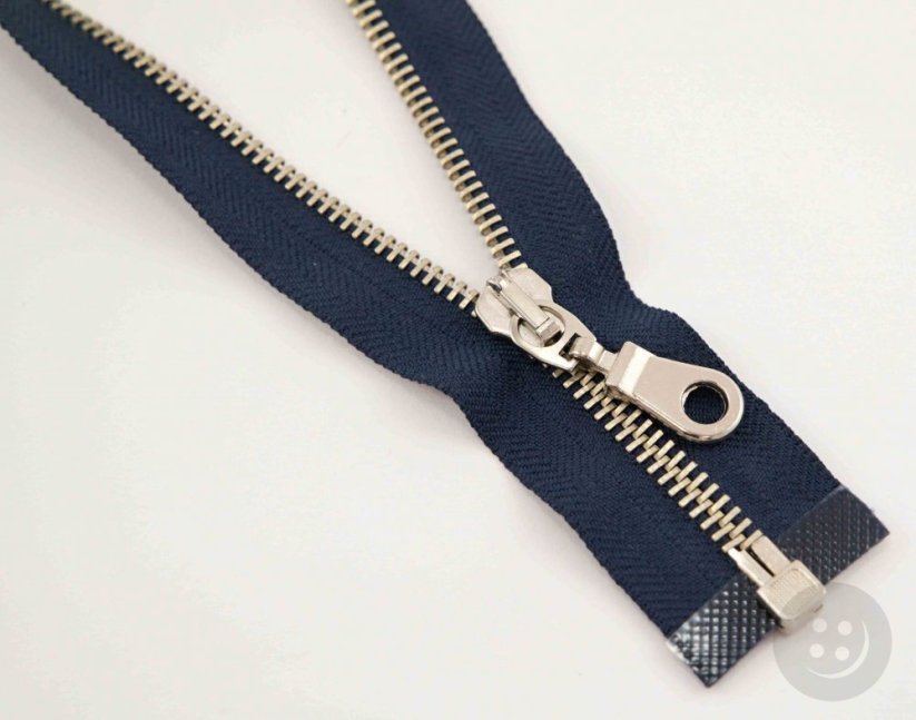 Metal zipper No. 5 with nickel teeth - multiple lengths