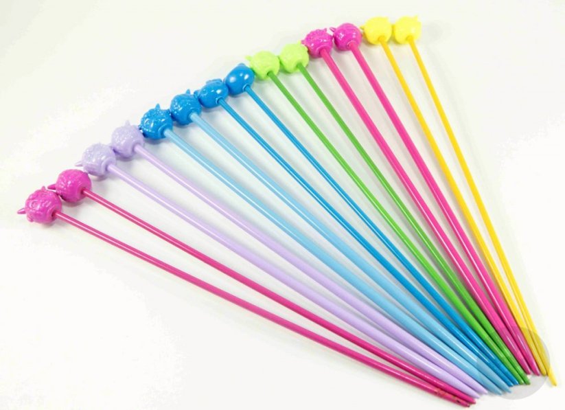 Children's knitting needles - viac farieb - size 2,5 - 4 - length 20 cm