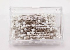 Stecknadeln mit weißem Glaskopf  - 10g