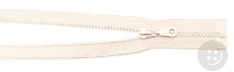 Plastic open-end zippers cubes - length (30 - 95 cm) - various colours