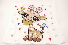 Set of children's handkerchiefs with a giraffe - 6 pcs