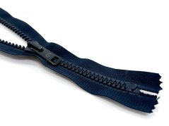 Extra silný kostěný zip č.8 90 cm nedělitelný modrá