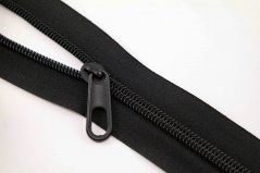 Plastic nylon zipper slider - black - size 8