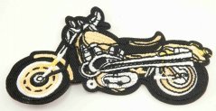 Patch zum Aufbügeln - Motorrad - Größe 10,5 cm x 6 cm