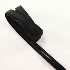 Protiskluzová pruženka - se silikonovým proužkem - černá - šířka 1,2 cm