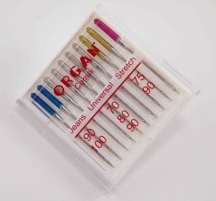 Jehly do šicích strojů Organ - 10 ks - Extra mix COMBIBOX
