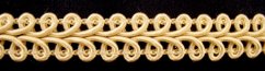 Decorative braid - cream - width 1 cm