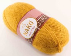 Angora luks yarn - mustard - 1636