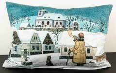 Povlak na polštářek se zipem – Josef Lada – Ponocný se psem