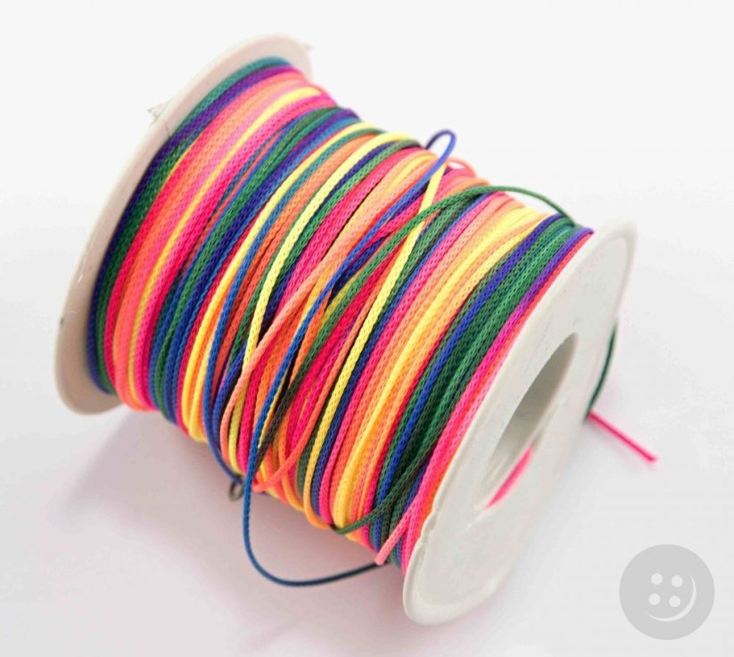 Colored drawstring - rainbow - diameter 0.1 cm