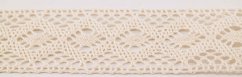 Cotton lace trim - cream - width 4 cm