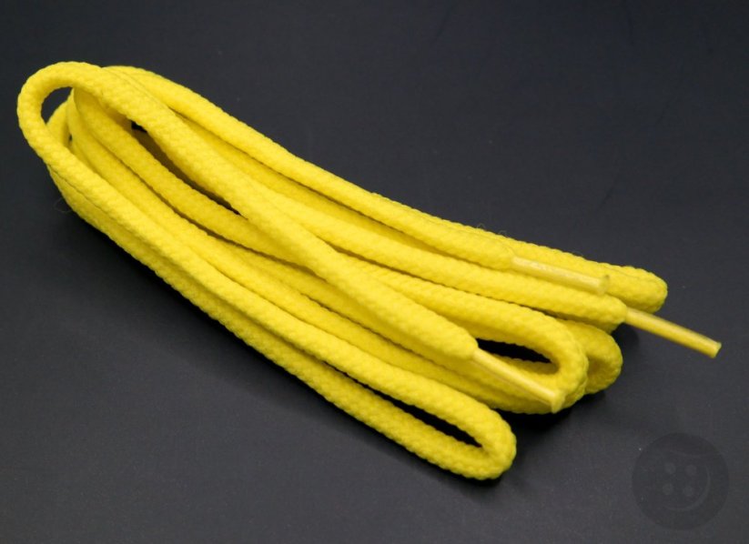 Shoe laces round - neon yellow - length 80 cm