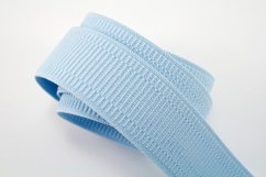 Soft colored elastic - light blue - width 3 cm