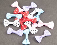 Satinschleife 1,5 cm x 3 cm - mehr Farben