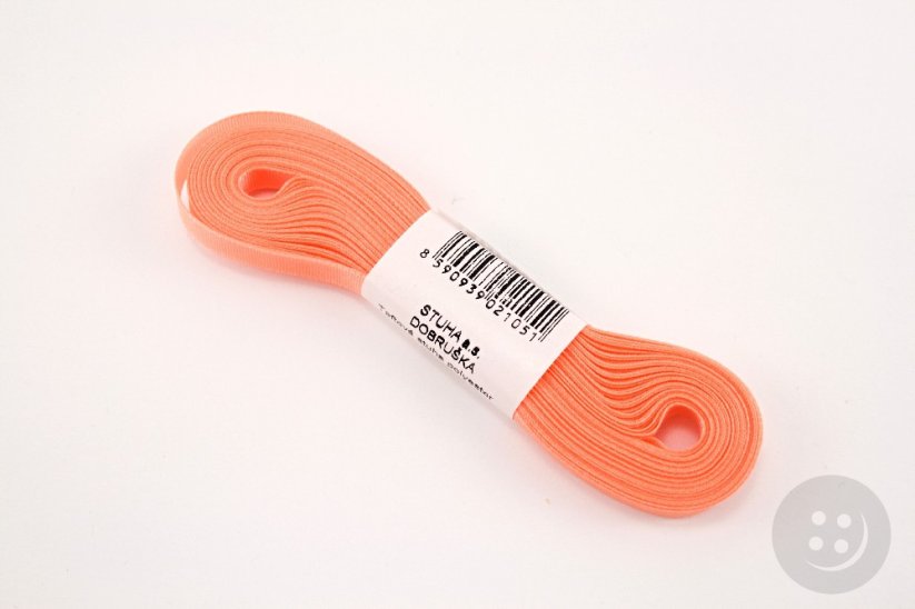 Salmon pink taffeta ribbon No. 611