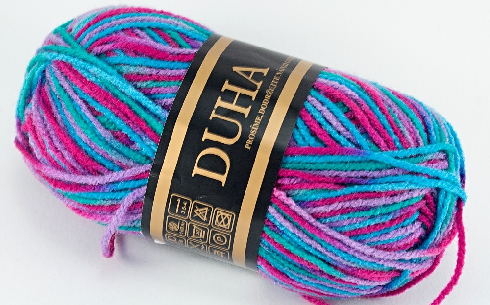 Duha - akrylová příze - Materiál - 100% Akryl
