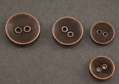 Metal button - old copper - diameter 1,7 cm