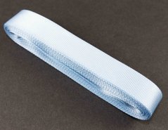 Luxusná saténová rypsová stuha - šírka 2 cm - svetlo modrá