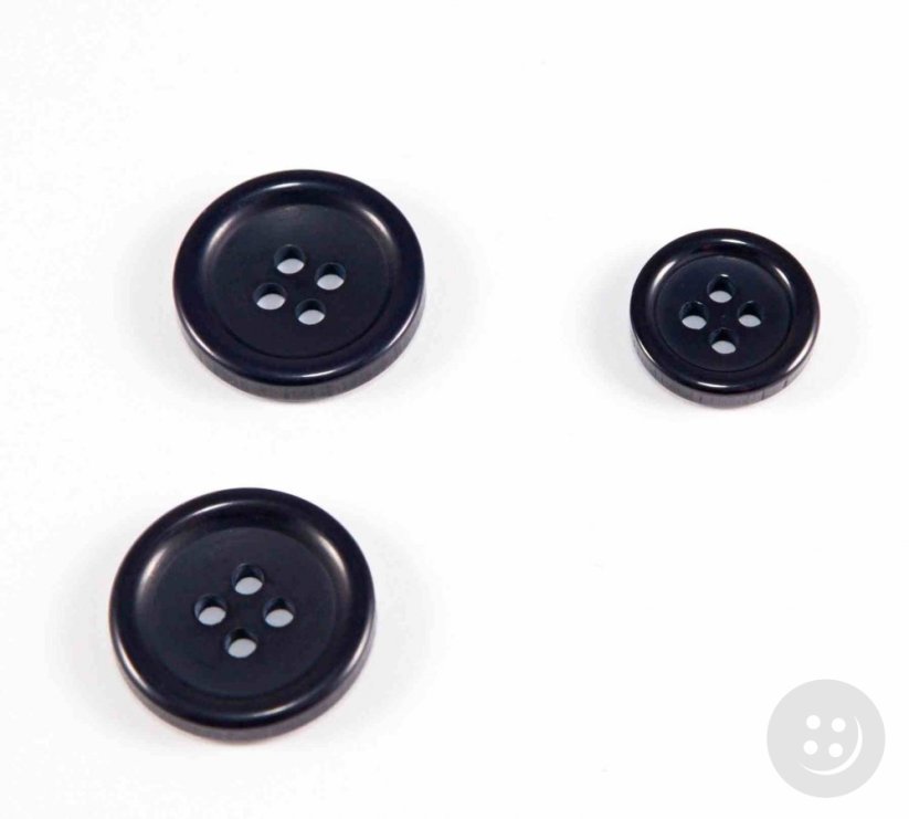 Suit button - dark blue - diameter 2 cm