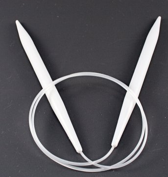 Circular wire knitting needles