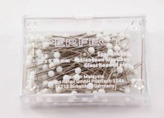 Pins with white glass head - 10g