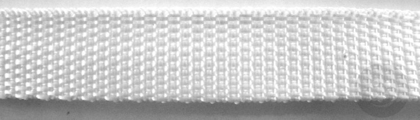 Polypropylene webbing - white - width 1,5 cm