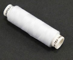 Garn Unipoly - 100% Polyester - weiß - 100m