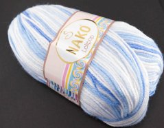 Příze Lolipop - modro bílá 80431