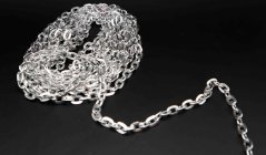 Metallkette - Silber - Breite 0,4 cm