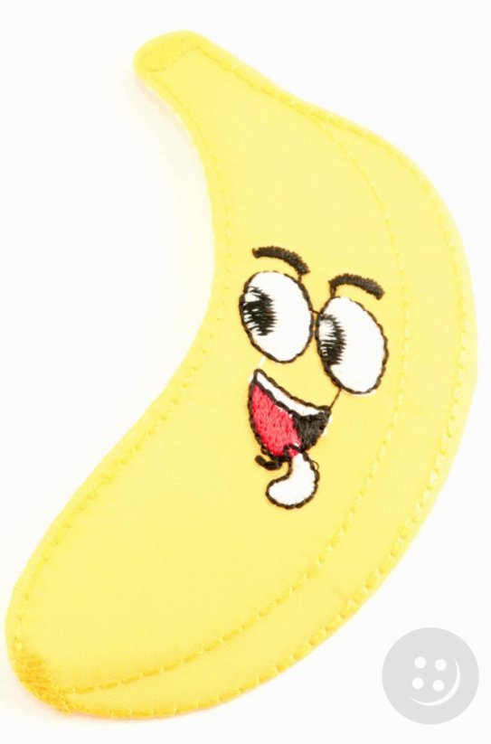 Iron-on patch - Banana - dimensions 9 cm x 5 cm