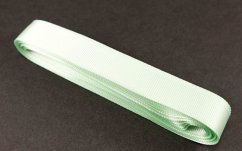 Luxusní saténová rypsová stuha - šíře 2 cm - světle zelená