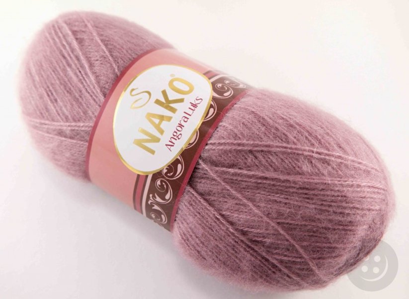Angora luks yarn - vintage old pink - 10215