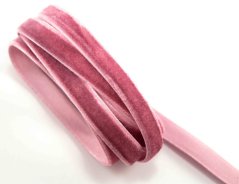 Velvet ribbon - old pink - width 1 cm