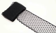 Nylonspitze - schwarz - Breite 5,7 cm