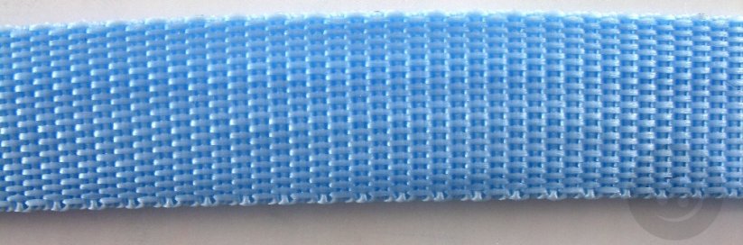 Polypropylenový popruh - světle modrá - šířka 3 cm