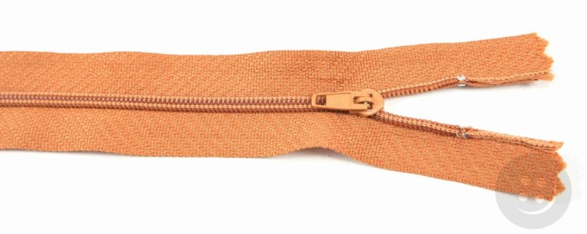Nedělitelný jemný plastový spirálový zip (velikost číslo 3) různé barvy - délka 12 cm - 60 cm