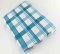 Geschirrtuch Set 3 Stück - Karo - blau weiß - Größe 50 cm x 70 cm